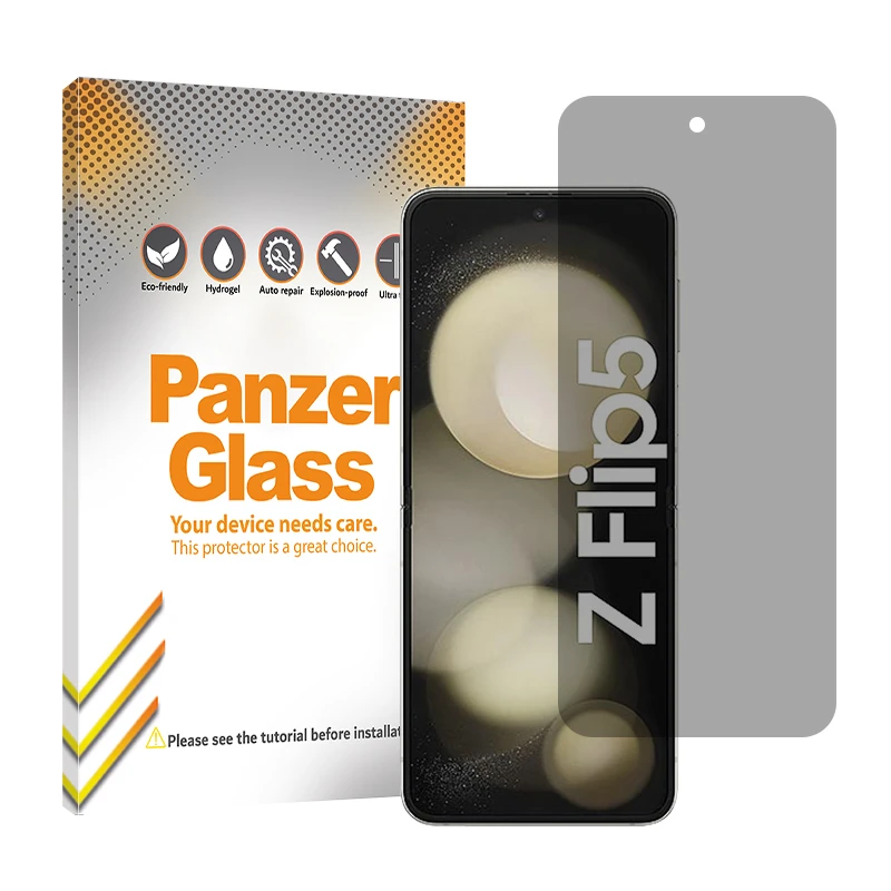 محافظ صفحه نمایش حریم شخصی پنزر گلس مدل Resistant مناسب برای گوشی موبایل سامسونگ Galaxy Z Flip5