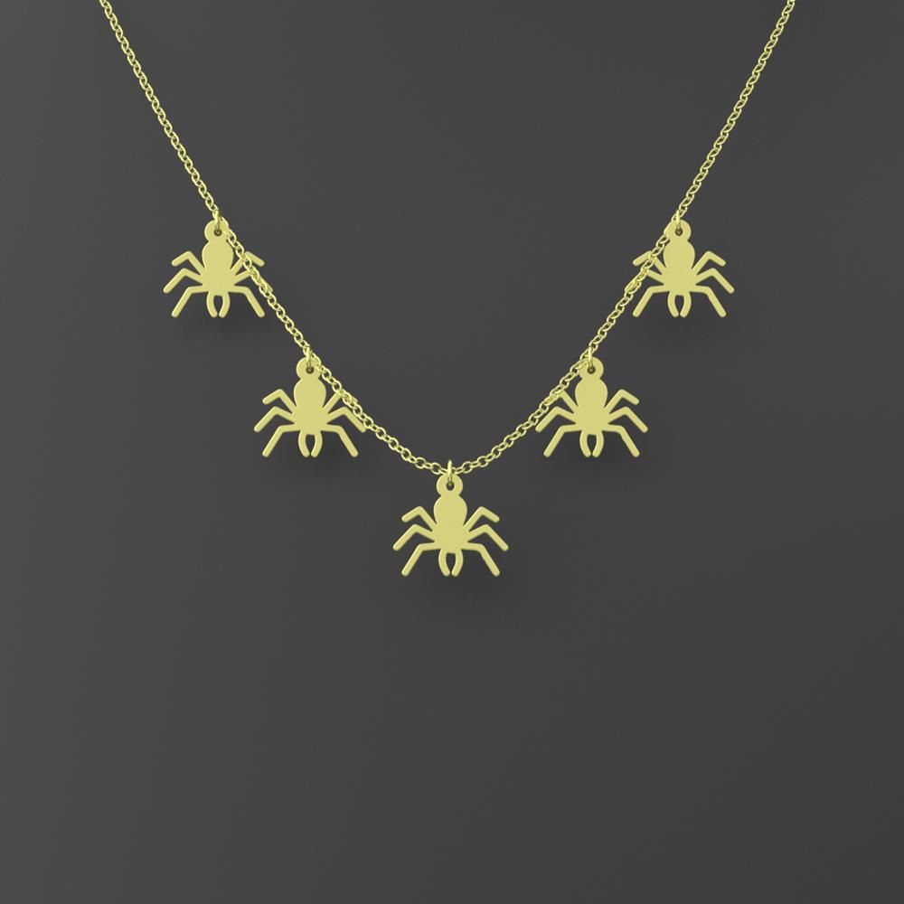 گردنبند طلا 18 عیار زنانه مدوپد مدل عنکبوت کد RNA11794 -  - 4