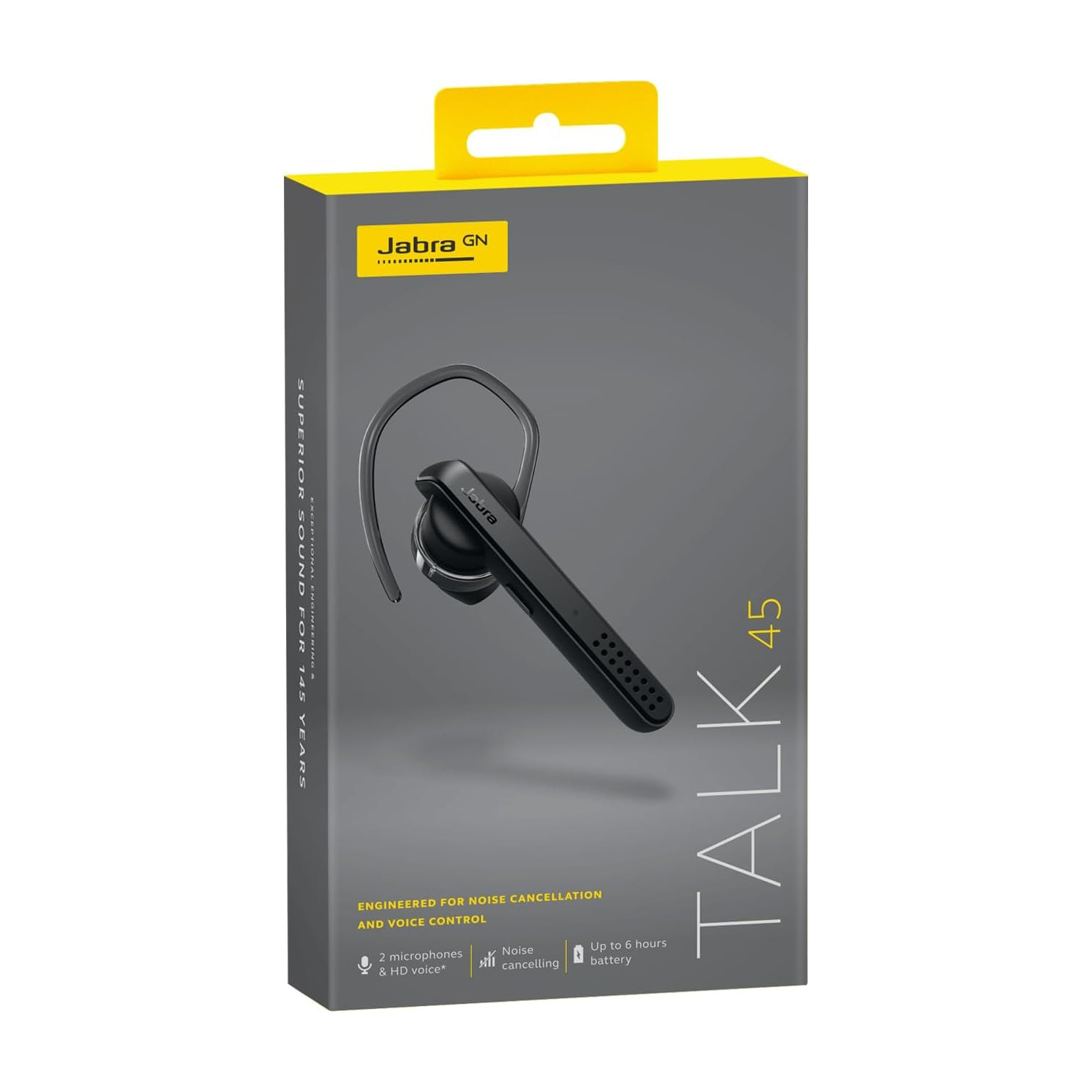 Jabra TALK 45 - Bluetooth Wireless Microphone Earpiece, Cordless Hands-free  Noise Cancelling Headset for Mobile Phones - Walmart.com