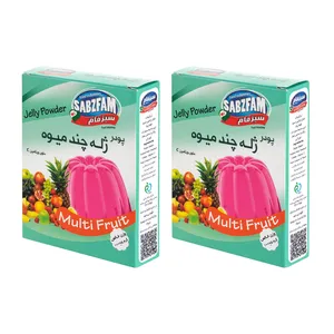 پودر ژله چند میوه سبزفام - 100 گرم بسته 2 عددی