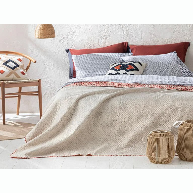 روتختی انگلیش هوم مدل Ethnic Coral یک نفره سایز 220×200 سانتی متر