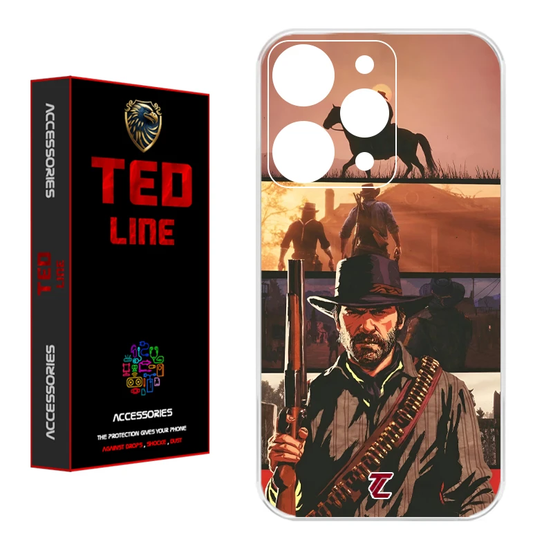 کاور تدلاین طرح رد دد ریدمپشن کد 1201 مناسب برای گوشی موبایل شیائومی Redmi 12 4G