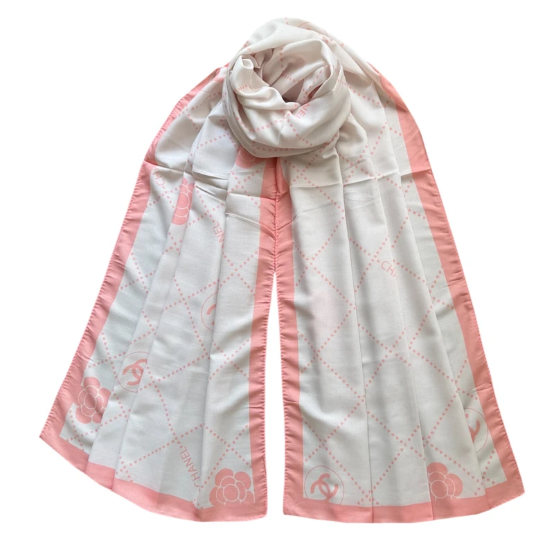 شال زنانه مدل نخی گلدار نقطه چینی تابستانی