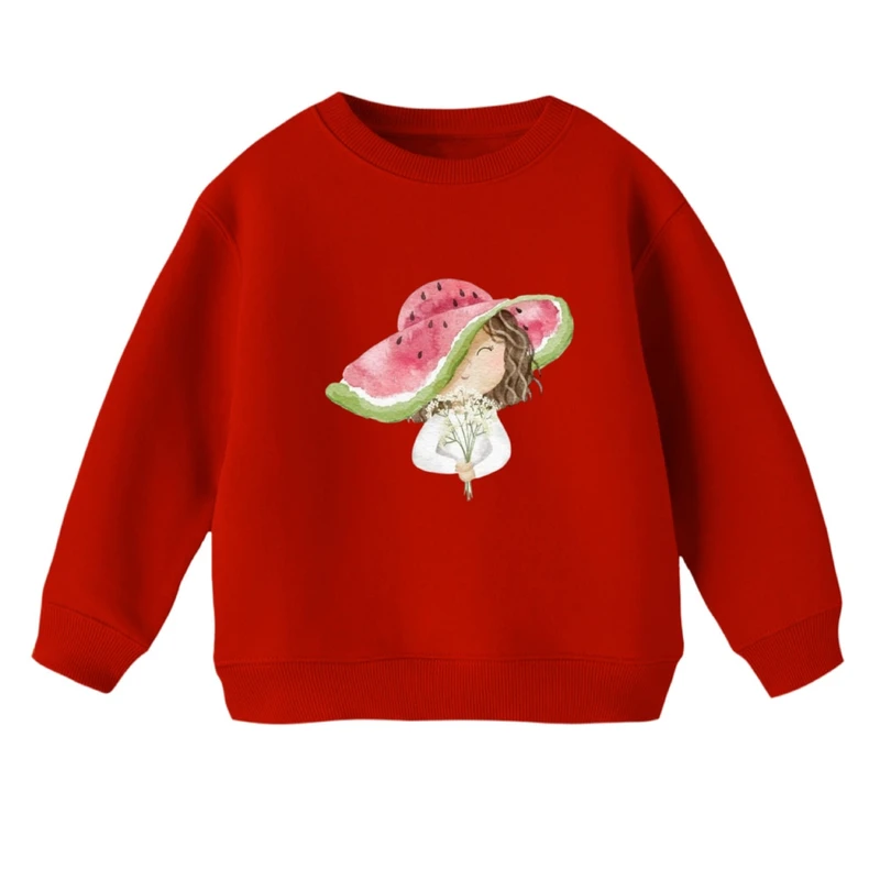 سویشرت بچگانه مدل دخترک و کلاه 