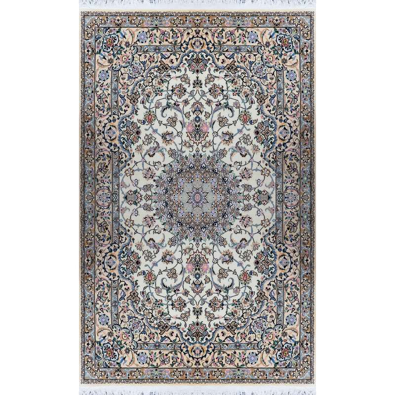 فرش دستبافت 4 متری مدل لچک ترنج نائین 9لا کد 865 فرش دستبافت 4 متری مدل لچک ترنج نائین 9لا کد 865