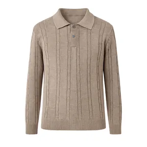 پلیور یقه برگردان مردانه مدل 44194