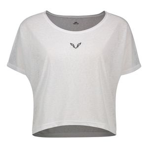 کراپ تی شرت  ورزشی آستین کوتاه زنانه نوزده نودیک مدل TS1991 W