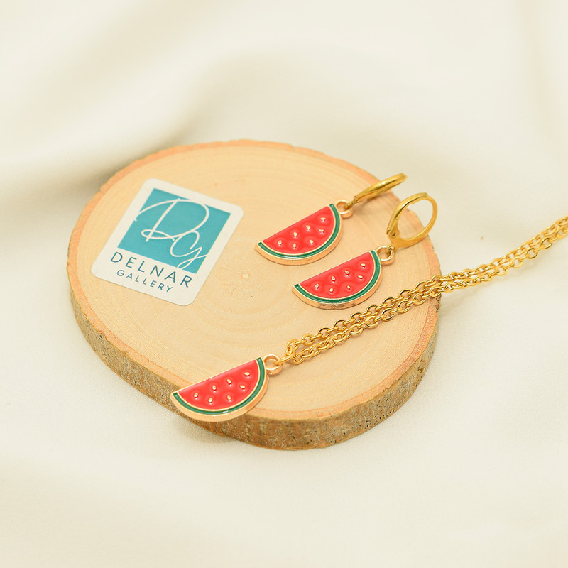 نیم ست دخترانه دلنار گالری مدل هندوانه یلدا