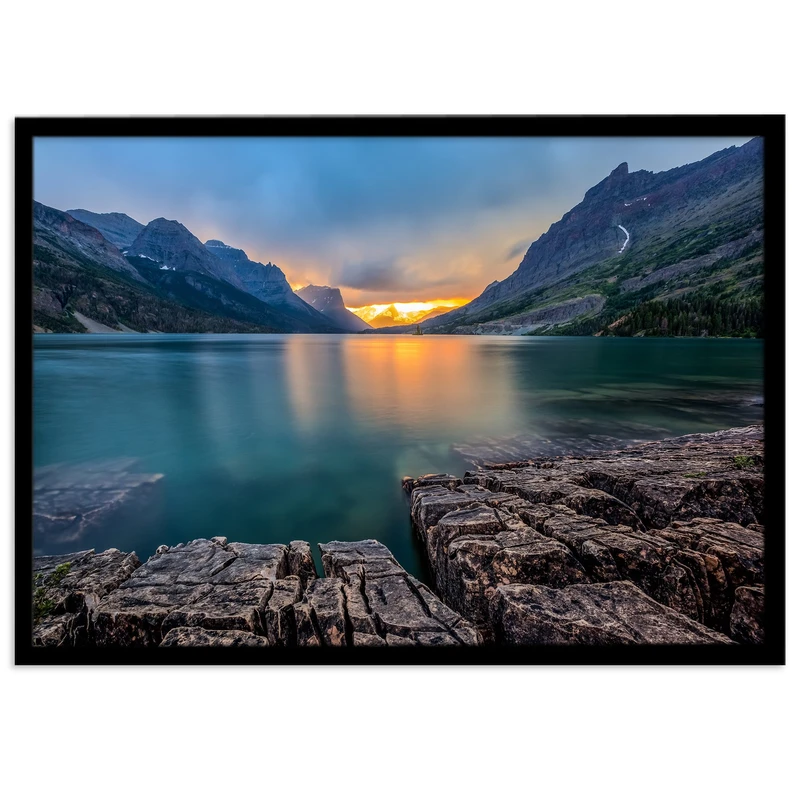 تابلو بکلیت طرح طبیعت و دریاچه مدل B-s1248