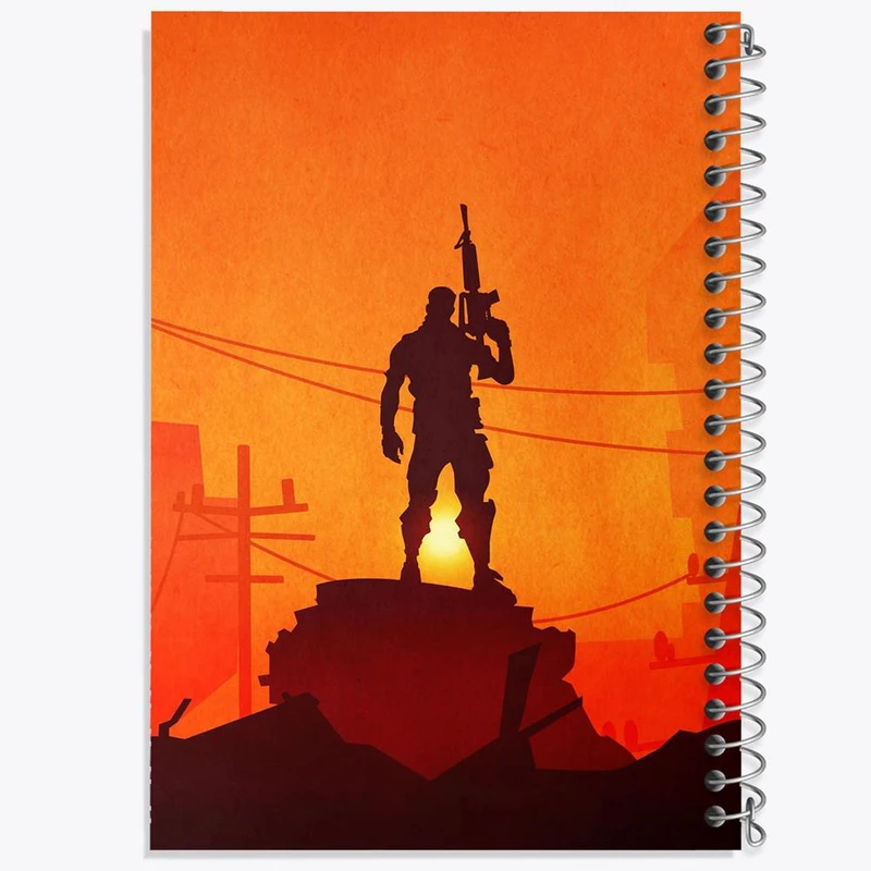 دفتر مشق 50 برگ خندالو مدل بازی فورتنایت Fortnite کد 26287