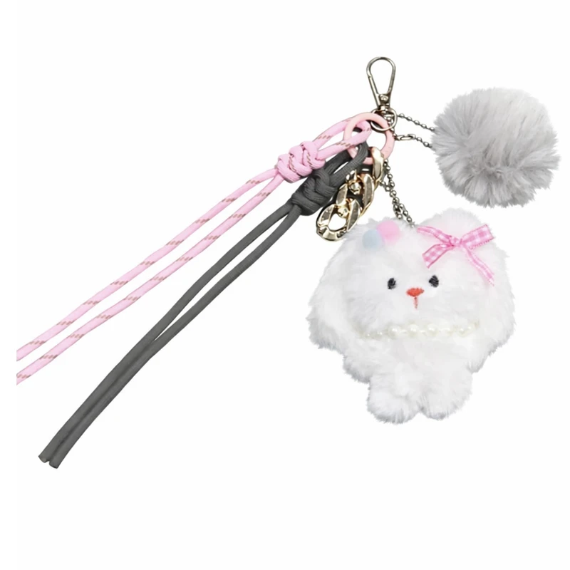 آویز کیف زنانه مدل خرگوش و پوم پوم