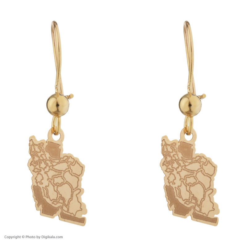 نیم ست طلا 18 عیار زنانه مایا ماهک مدل MS0690 طرح نقشه ایران
