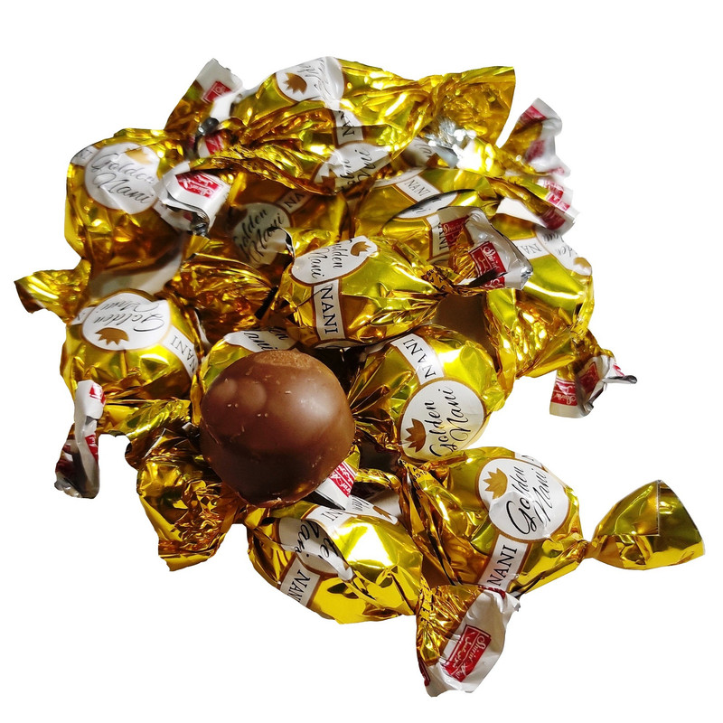 قیمت و خرید تافی کره ای با مغزی کارامل فندقی شیرین عسل - 500 گرم