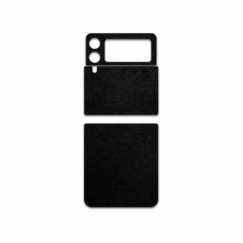 برچسب پوششی ماهوت مدل Black-Chamois-Leather مناسب برای گوشی موبایل سامسونگ Galaxy Z Flip3 5G
