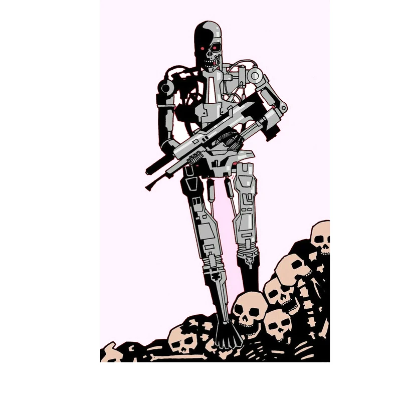 استیکر لپ تاپ و موبایل مدل سریال طرح ترمینییاتور نابودگر Terminator T800 کد 4310