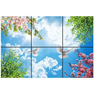 تایل سقفی آسمان مجازی طرح پرواز و آسمان کد 0200 سایز 60x60 سانتی متر مجموعه 6 عددی