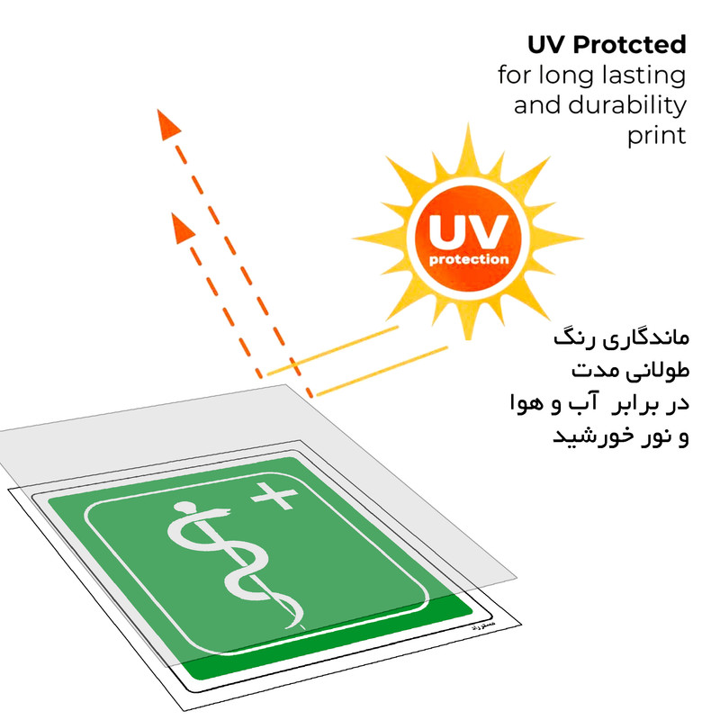 برچسب ایمنی مستر راد طرح پرسنل پیرا پزشک مدل HSE-OSHA-137