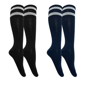 جوراب ورزشی ساق بلند مردانه تن پوش هنگامه مدل زیر زانو کش دو خط کد BSO مجموعه 2 عددی