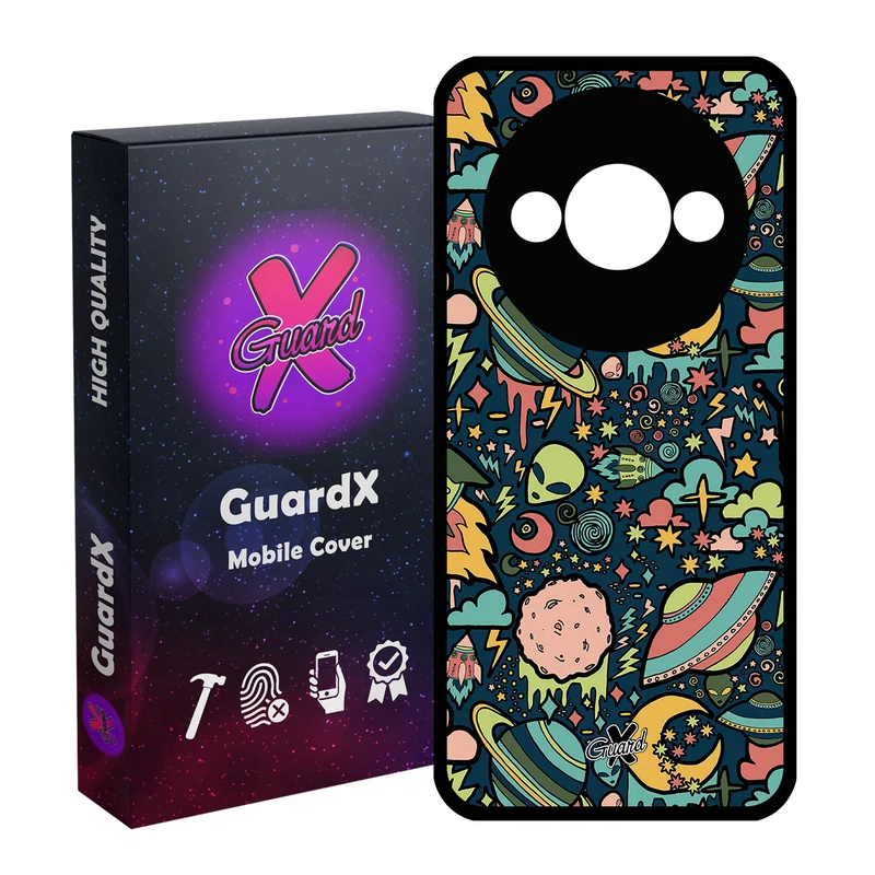 کاور گارد ایکس طرح Galaxy مدل قاب Glass10191 مناسب برای گوشی موبایل شیائومی Redmi A3 4G/ A3X 4G/ Poco C61