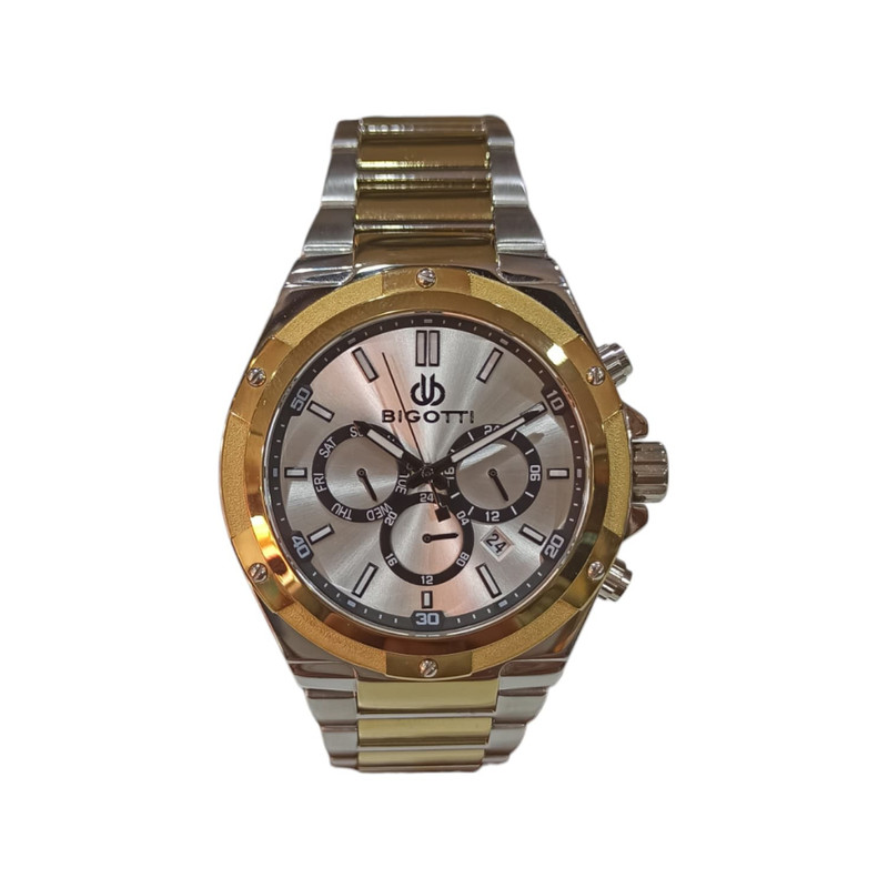 ساعت مچی عقربه‌ای مردانه کوارتز کورنوگراف بیگوتی مدل BG. 1.10165.3