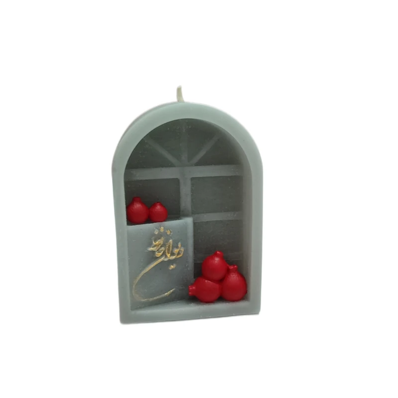 شمع دست‌ساز معطر مدل دیوان حافظ  با رایحه دارچین زمان اتمام 12 ساعت