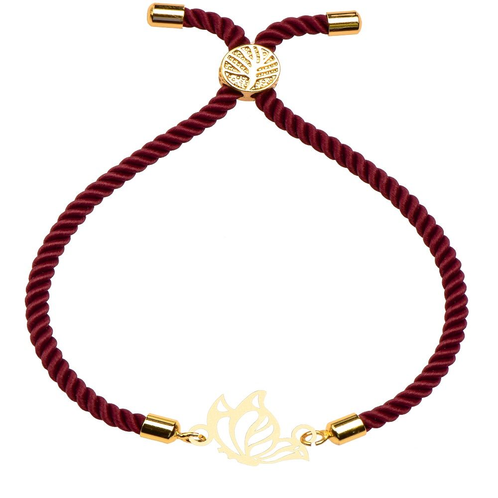 دستبند طلا 18 عیار زنانه کرابو طرح پروانه مدل kr10078 -  - 1
