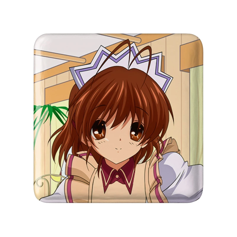 مگنت خندالو طرح ناگیسا انیمه کلاناد Clannad  مدل مربعی کد 22431