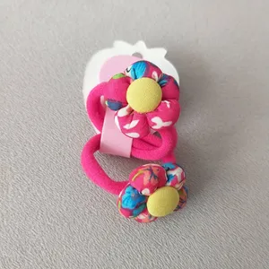 کش مو دخترانه مدل گل بسته 2 عددی