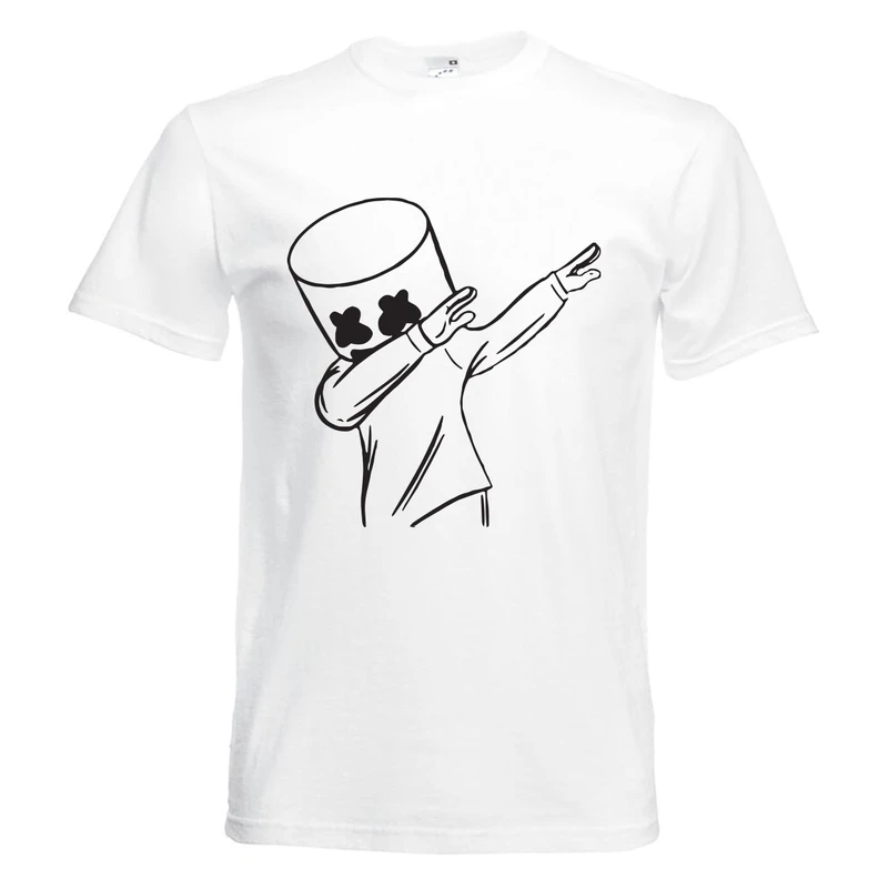 تیشرت زنانه طرح مارشملو کد KT0324