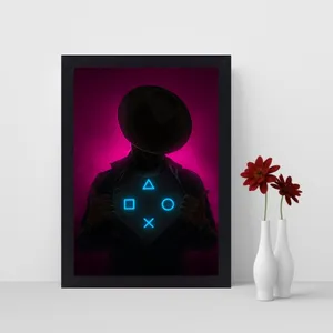 تابلو نوری گیم دکور طرح گیم پد مدل Gamer 03