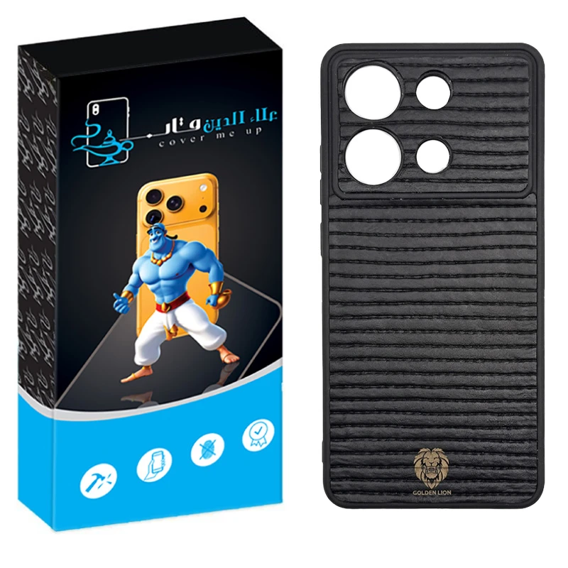 کاور علاالدین قاب طرح چرم مناسب برای گوشی موبایل شیائومی Redmi Note 13 4G