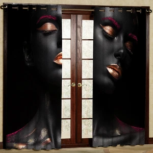 پرده مدل چهره هازان پانچی کد 1372a سایز 140x200 سانتی متر