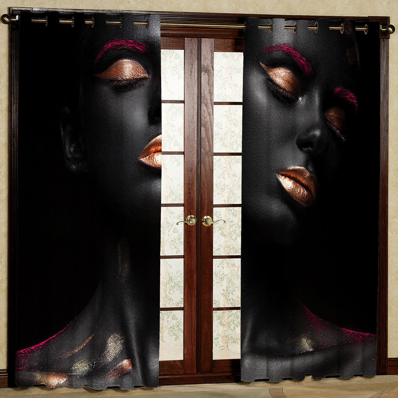 پرده مدل چهره هازان پانچی کد 1372a سایز 140x200 سانتی متر