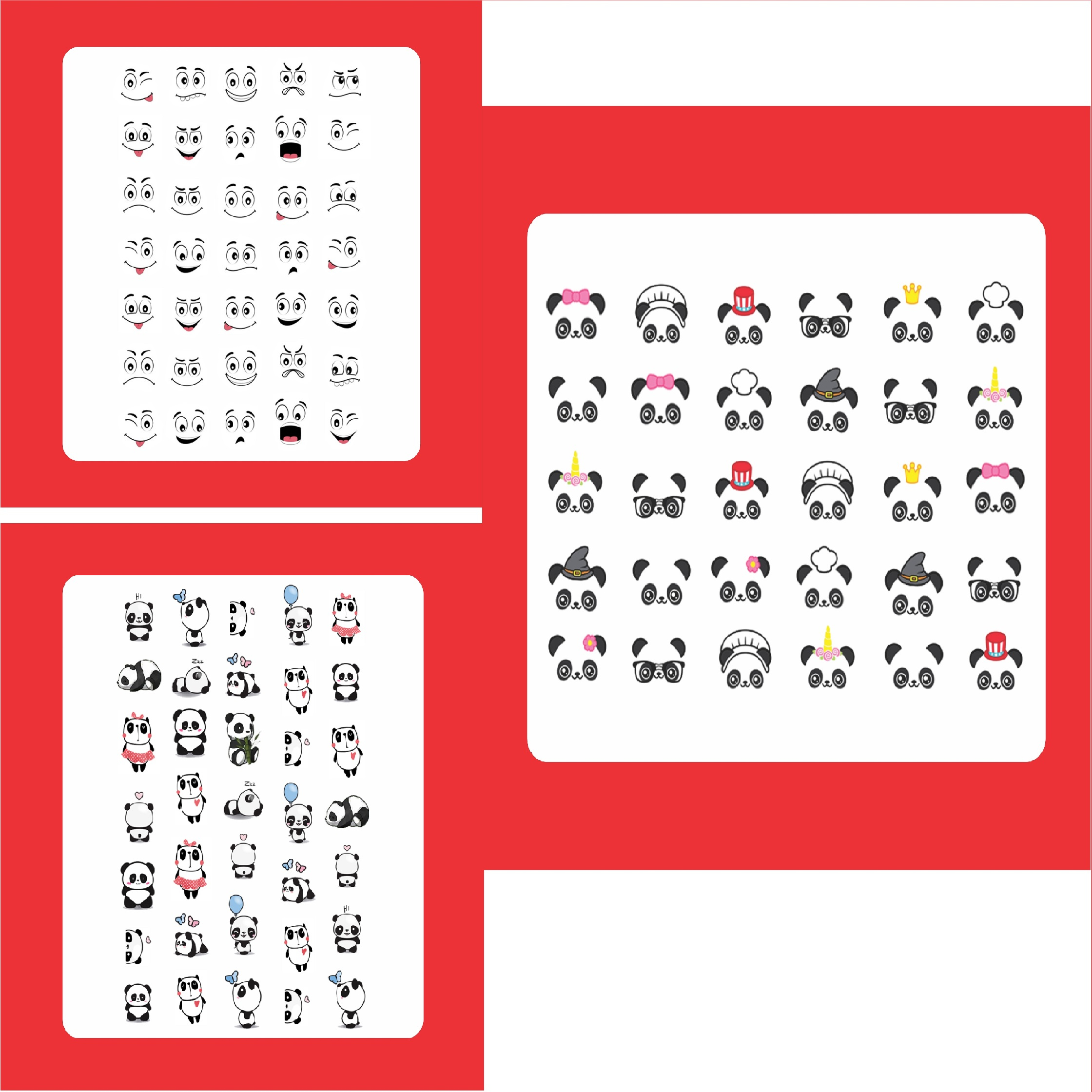 استیکر طراحی ناخن مدل 10 مجموعه 3 عددی