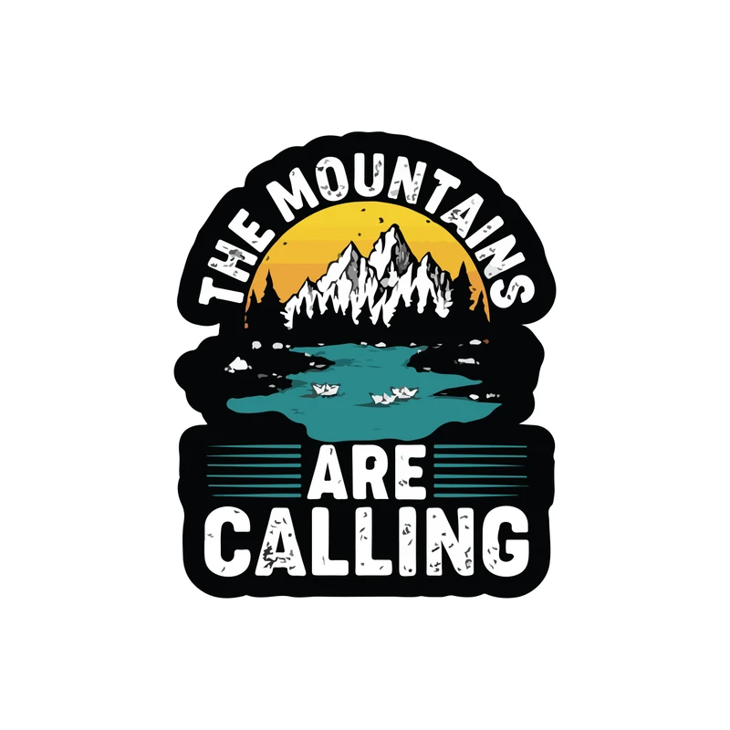 برچسب لپ تاپ طرح ندای کوهستان کد 1605