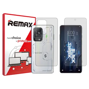 Remax HyGEL model transparent screen protector suitable for Xiaomi Black Shark 5 mobile phone along with the back protector