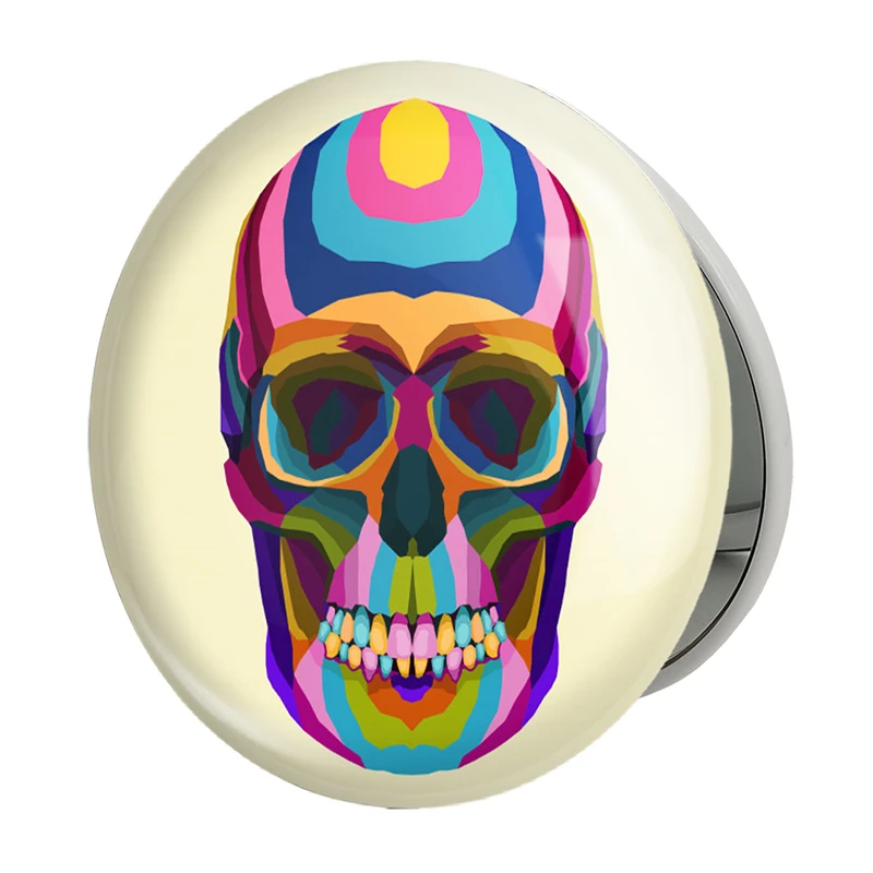 آینه جیبی خندالو طرح اسکلت Skleton مدل تاشو کد 1178 