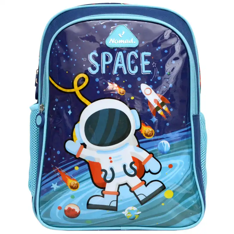 کوله پشتی نومد مدل SPACE به همراه کیف غذا و جامدادی و قمقمه و ظرف میوه