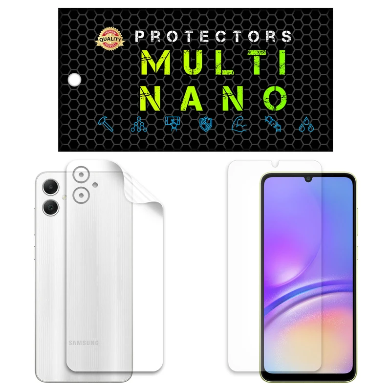 محافظ صفحه نمایش آنتی رفلکس مولتی نانو مدل X-SFB مناسب برای گوشی موبایل سامسونگ Galaxy A05 به همراه برچسب پوششی پشت و محافظ لنز دوربین