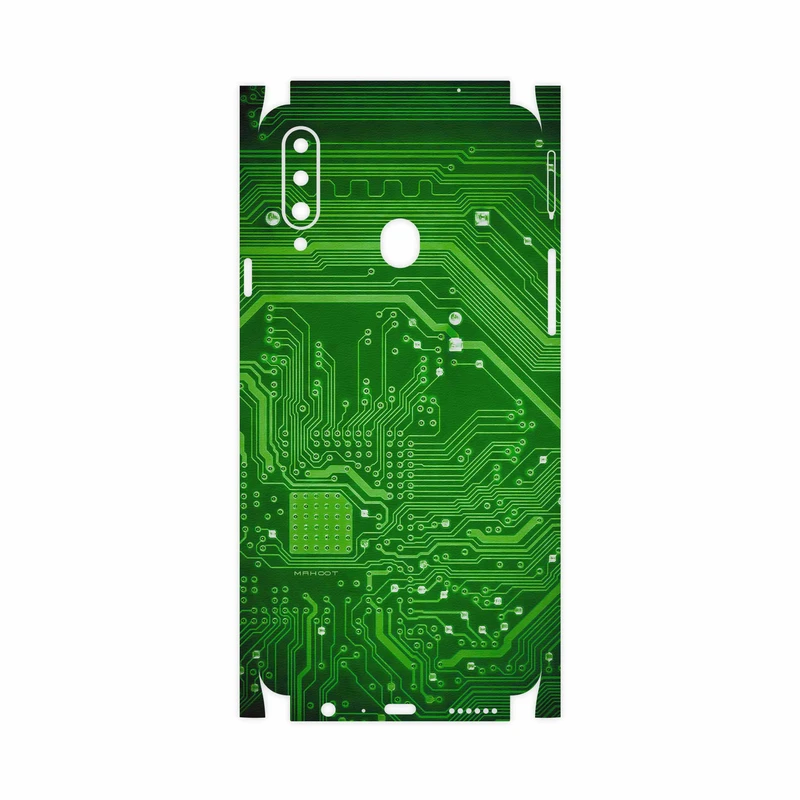 برچسب پوششی ماهوت مدل Green Printed Circuit Board-FullSkin مناسب برای گوشی موبایل سامسونگ Galaxy A20s