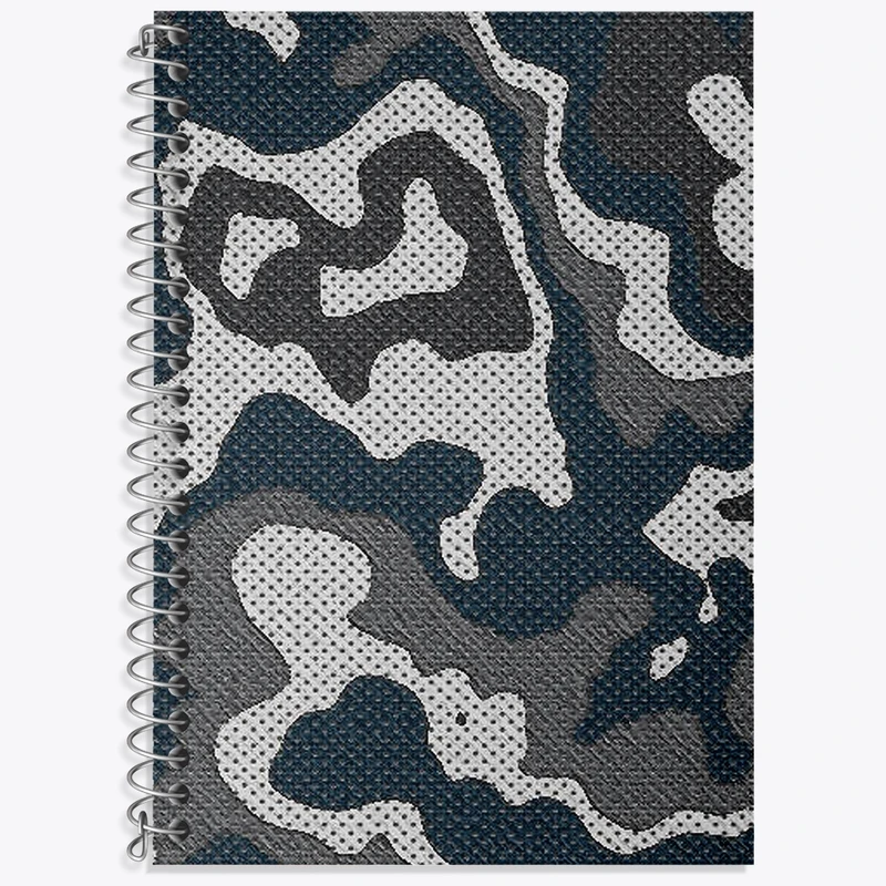 دفتر زبان 50 برگ خندالو مدل سه خط طرح چریکی کد N39