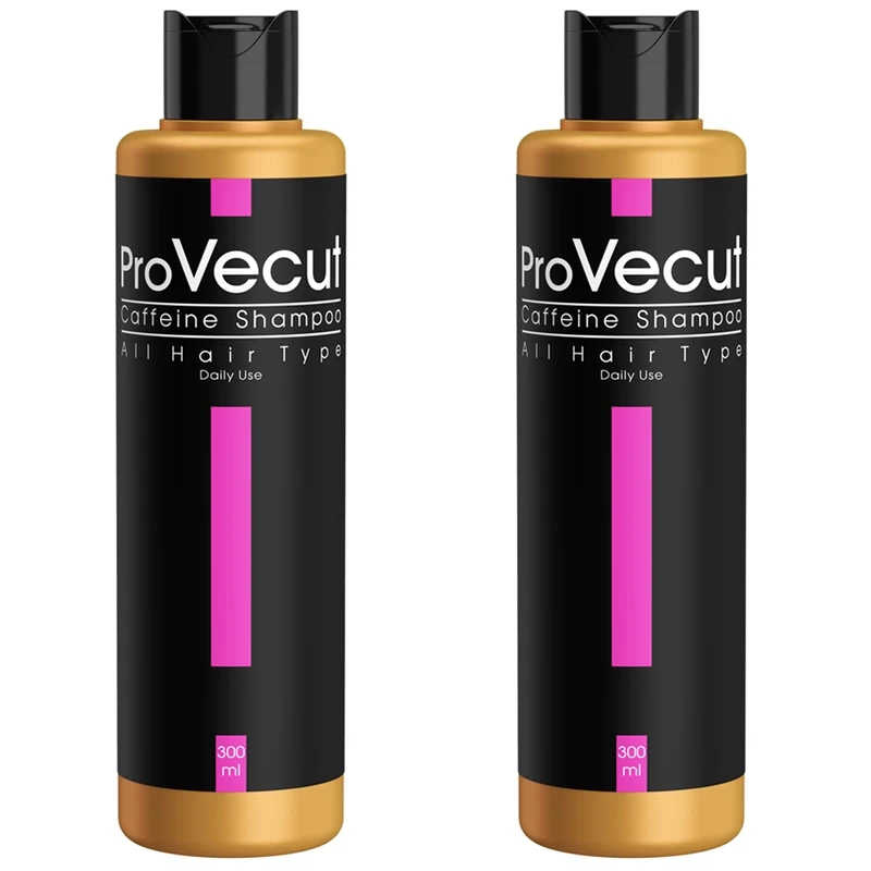 شامپو تقویت کننده و ضد ریزش مو پرو ویکات مدل CAFFEINE حجم 300 میلی لیتر مجموعه دو عددی