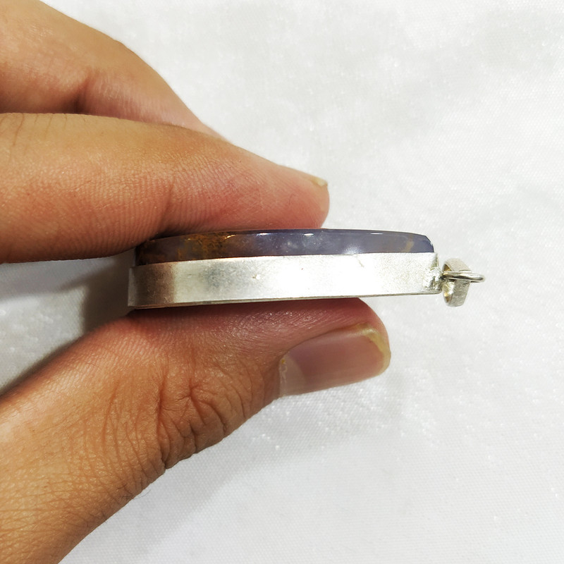 آویز گردنبند نقره زنانه سلین کالا مدل عقیق کد ce-As4