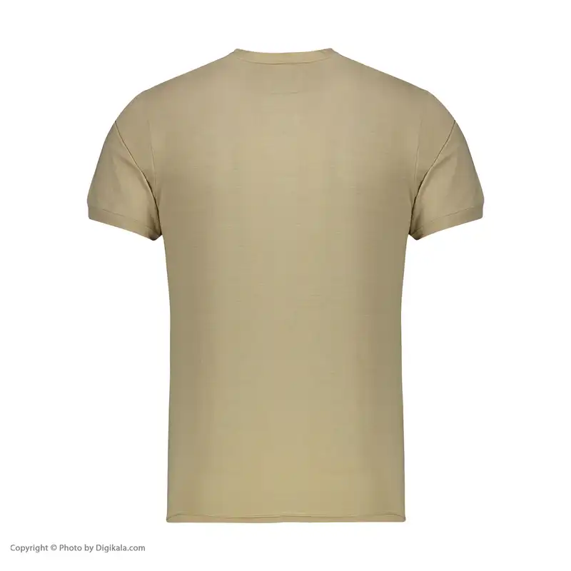تی شرت آستین کوتاه مردانه رایکا کد 2263 رنگ کرم