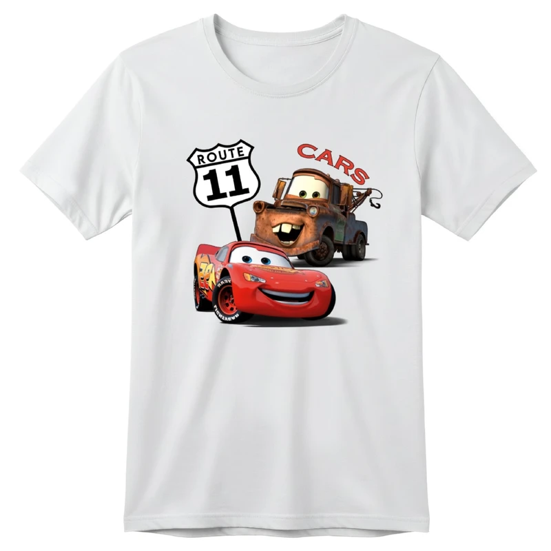 تی‌شرت آستین کوتاه بچگانه مدل ماشین ها کد v4 