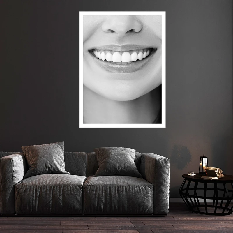 تابلو بکلیت طرح لبخند و دندانپزشکی مدل قاب شاسی W-S9370