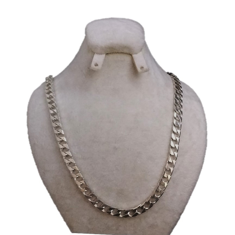 زنجیر نقره مردانه مدل gol-1166