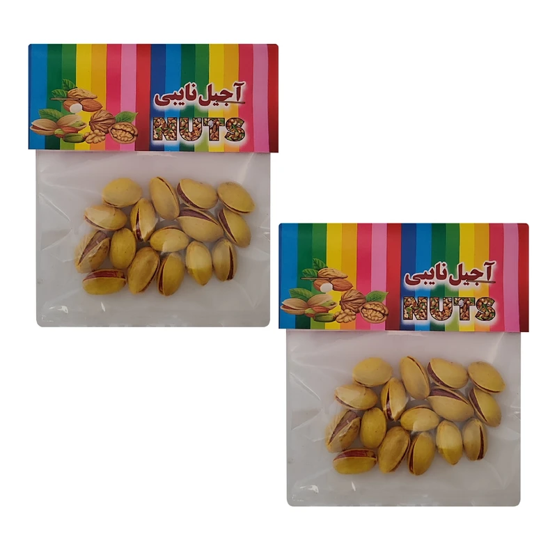 پسته بو داده و شور نایبی - 40 گرم بسته 2 عددی