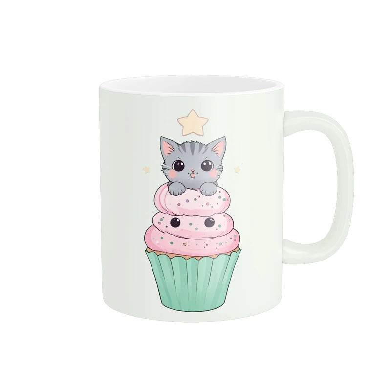 ماگ پاد آفرین طرح گربه بامزه کد 3009