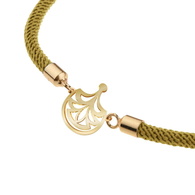 دستبند طلا 18 عیار زنانه مدوپد مدل اسلیمی کد D14-10582